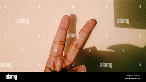 Two Fingers Up High Resolution Stock Photography And Images Alamy
