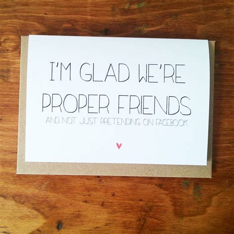 Proper Friends Thank You Card By Witty Hearts