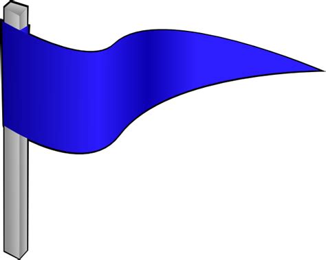 Waving Dark Blue Flag Clip Art At Vector Clip Art Online