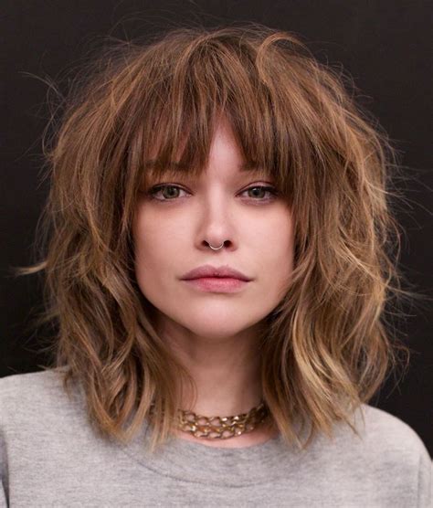 Get ten useful ideas in this post. 25 Latest Medium Length Hairstyles with Bangs for 2020