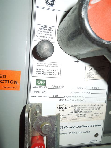 Ge Av Line Powerbreak Switchboard 4000 Amp 480277 Volt 3ph 4w Nema 1 Randg