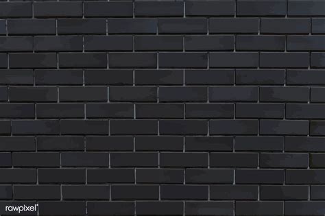 Dark Gray Brick Textured Background Vector Free Image By