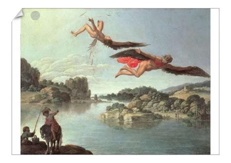 Print Of The Fall Of Icarus Oil On Canvas In 2021 Fall Of Icarus