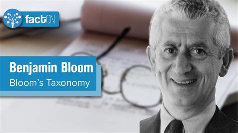 Benjamin Bloom Blooms Taxonomy Skillup Youtube