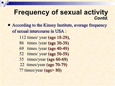 Frequency Of Sexual Activity Orgy Couple
