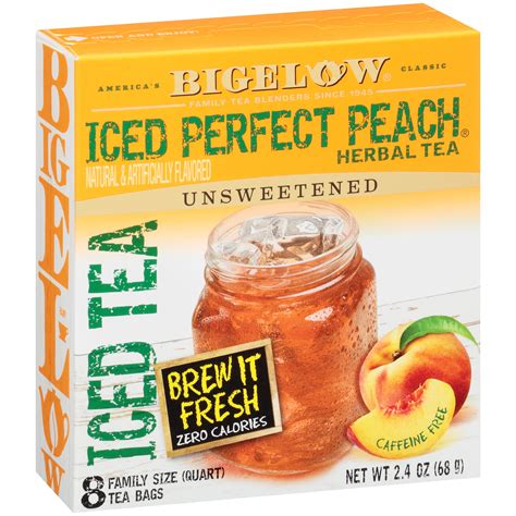 Bigelow Tea Perfect Peach Iced Tea Count Walmart Com