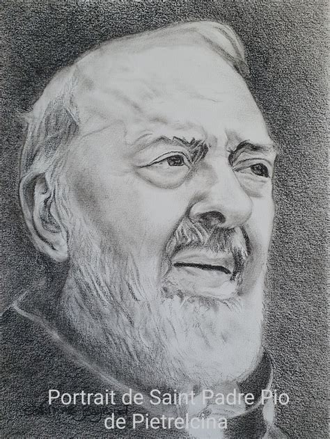 Padre Pio Drawing By Corinne Gayraud Artmajeur