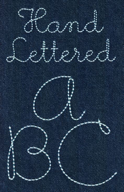 231 Hand Lettered Floss Stitch Font Jolsons Designs