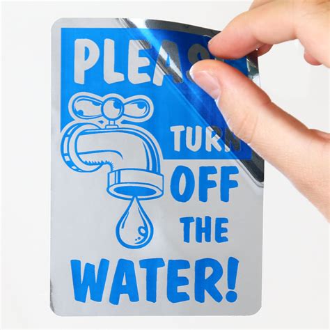 Please Turn Off The Water Sign Conserve Water Sign Sku Lb 1589