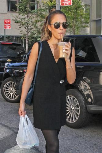 Jessica Alba Sips In Style While Strolling Through New York City