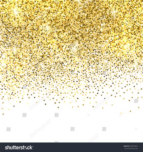 Gold Sparkles On White Background Gold Glitter Royalty Free Stock