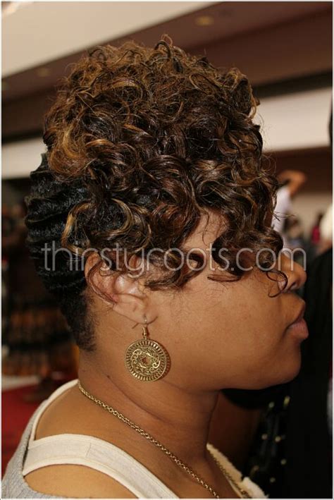 Move on with side partition in your hair. black hair finger waves hairstyles