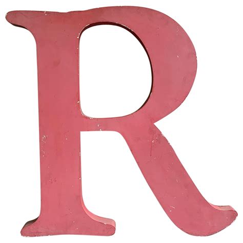 Large Industrial Times Roman Marquee Letter R For Sale At 1stdibs