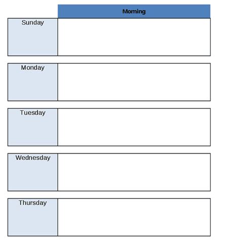 Microsoft Excel Templates 9 Weekly Schedule Excel Templates