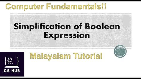 Simplification Of Boolean Expressions Examples Algebraic Method Youtube