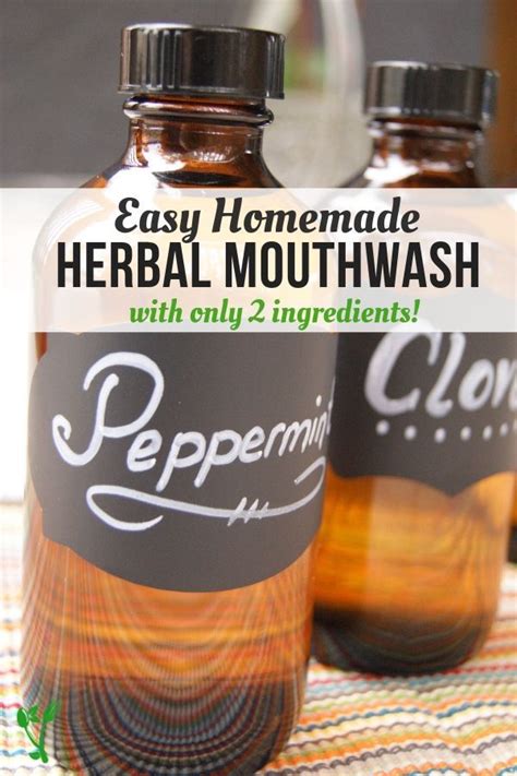 homemade mouthwash for bad breath check out these four different variations for the easiest diy