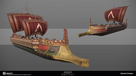 ArtStation Assassin S Creed Odyssey Boats Tiphaine Chazeau