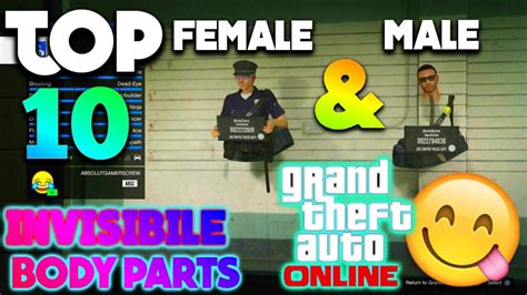 Gta 5 Online 10 Invisible Body Parts After Patch 135 Male And Female