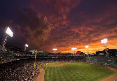 The Sunset Over Fenway Park Was Awe Inspiring Last Night Huffpost
