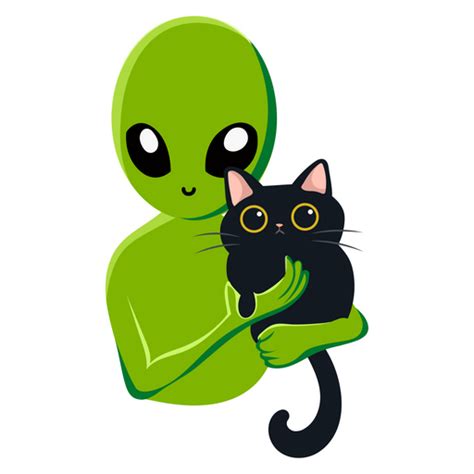 Alien With A Cat Sticker Alien Art Cute Alien Alien