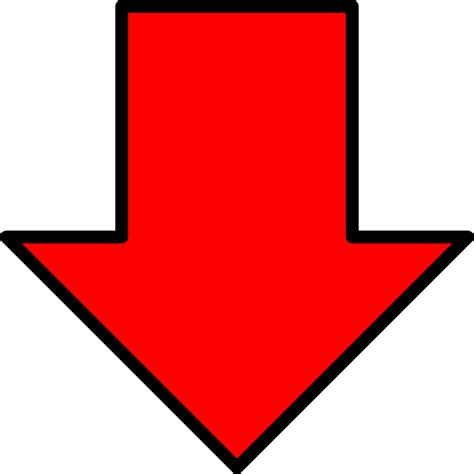 Clipart Red Down Arrow
