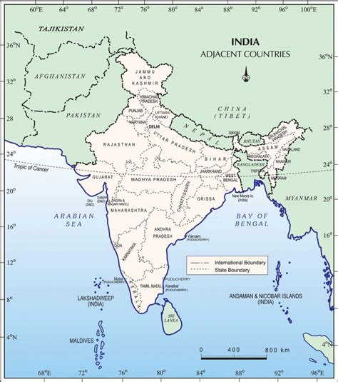 Indias Land Borders And Who Guards Them