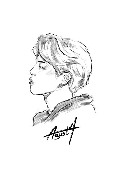 Park Jimin Side Profile By Agust4 With Images Profile