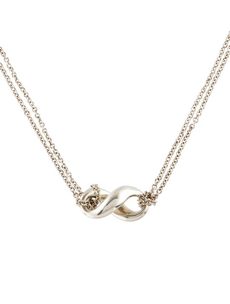 Tiffany And Co Infinity Pendant Necklace Sterling Silver Pendant