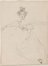 Gran duquesa Sofía de Baden con su hijo, c.1831 (lápiz de grafito sobre ...