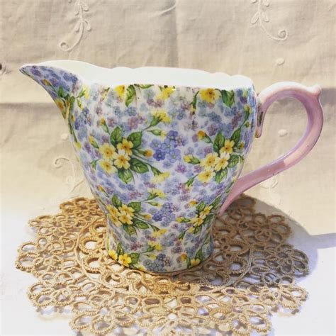 Shelley Primrose Chintz Jug Chintz China Chintz Tea Cups