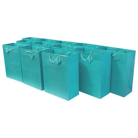 Large Turquoise Premium Quality Paper Gift Bags With Handles Etsy