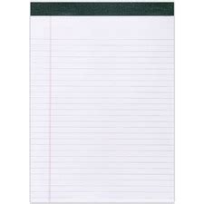 Roaring Spring Recycled Legal Pad Sheets Pages Printed Stapled Tapebound Both