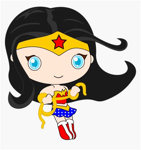 Transparent Woman Clip Art Cute Wonder Woman Chibi Hd Png Download