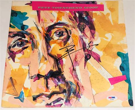 Pete Townshend Signed Scoop Vinyl Album Cover Psa Coa