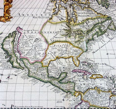 1700 Valck Large Antique Map Of North And South America California As An