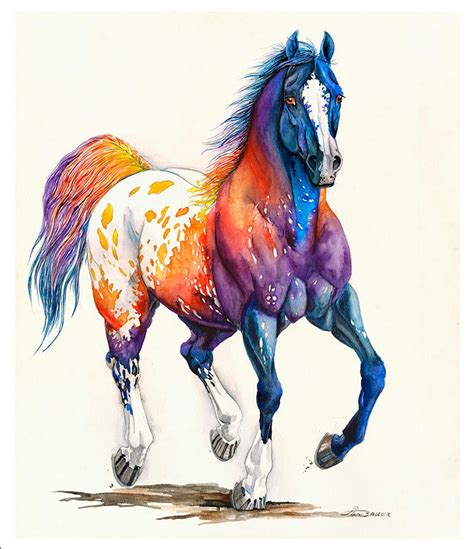 Too Color Appaloosa Etsy Watercolor Horse Watercolor Animals