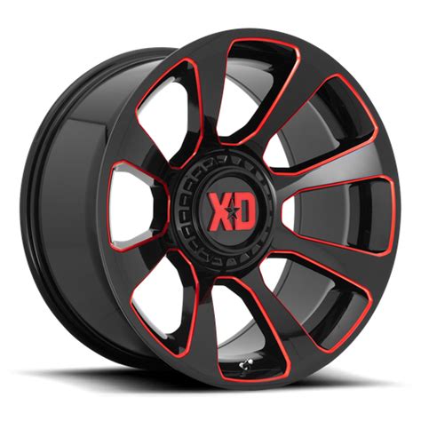 20 Inch Black Wheels Rims Xd Series Xd854 Reactor 20x10 6x55 135 Lug