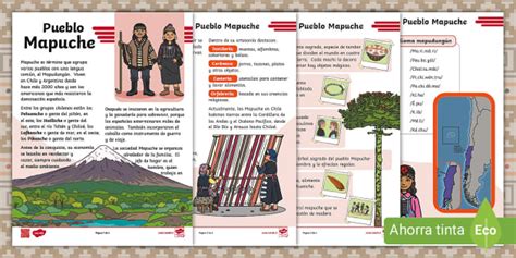 Ficha Informativa Pueblos Originarios Mapuche Twinkl