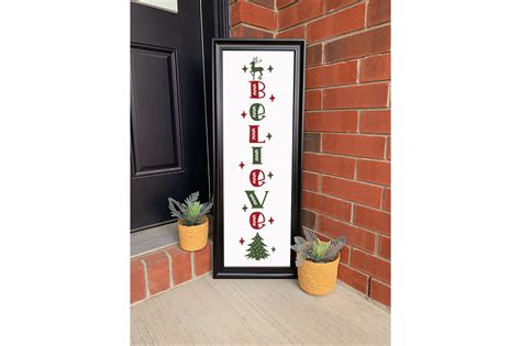 Believe Christmas Porch Sign Svg Porch Sign Svg Cut File By