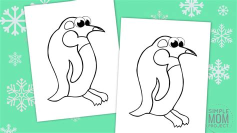 Free Printable Arctic Penguin Coloring Page Simple Mom Project