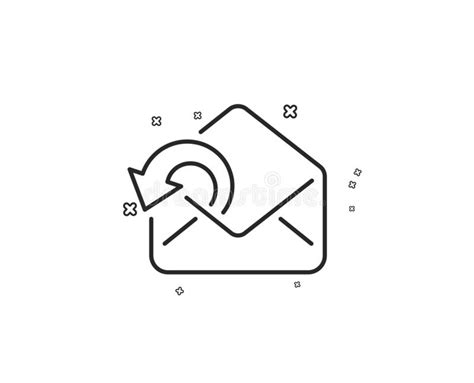 Send Mail Download Line Icon Sent Messages Correspondence Sign Vector