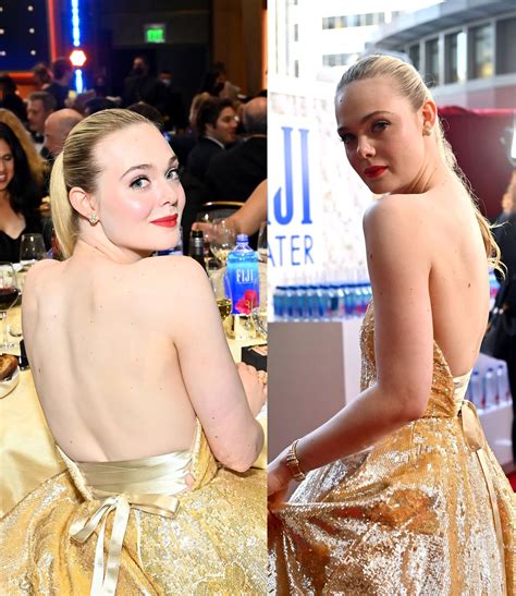 Elle Fanning Backless Dress Rbacklesscelebs