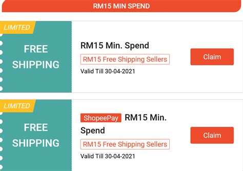 Shopee X Free Shipping Vouchers For April 2021 Claim Now January 2024