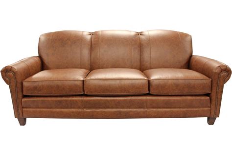 Smith Brothers Leather Sofa 10665 Redekers Furniture