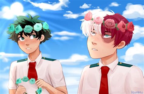 Flower Crowns And Flushed Faces My Hero Academia Amino