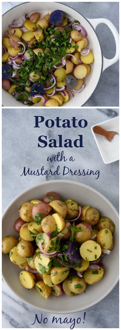 This is potato salad after all! Potato Salad with Mustard Dressing | Side Dish Recipe