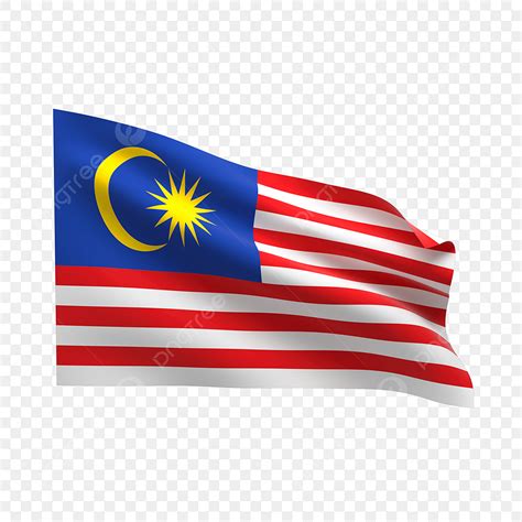 Malaysia Flag Wave Vector Clipart