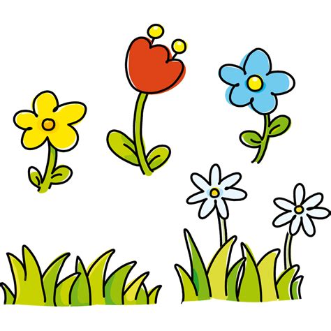 50 disegni da colorare per piccoli artisti da 3 anni in su. Stickers muraux: Herbe et fleurs | LeoStickers