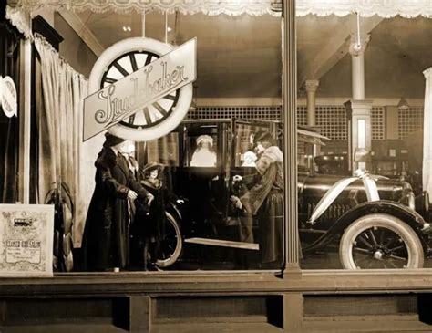 1922 Studebaker Dealership Window Vintage Old Photo 85 X 11 Reprint
