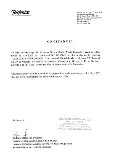 Carta De Referencia Personal Venezolana Formatos Y Modelos 2022